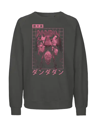 Dandadan - dandadan, anime, dan da dan, dandadan anime, japanese, ken takakura, manga, momo, momo ayase, okarun, seiko ayase, turbo granny, ufo - Fairtrade Sweatshirt