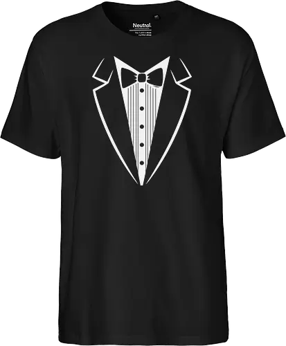 Minimalist Tuxedo Suit and Bow Tie Art Print