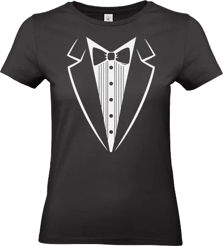 Minimalist Tuxedo Suit and Bow Tie Art Print