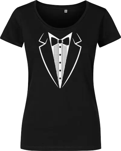 Minimalist Tuxedo Suit and Bow Tie Art Print