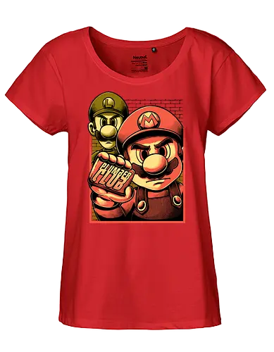 Fight Plumbers Movie - Video Games, Video Game, Classic Video Games, 90s Video Games, Classic Games, Classic Game, Classic, Retro Vintage, Vintage, Vintage Games, Retro Gamer, Retro Gaming, Retro, Adventure, Fantasy, Fighting, Fight, Plumber - Fairtrade Girl Shirt