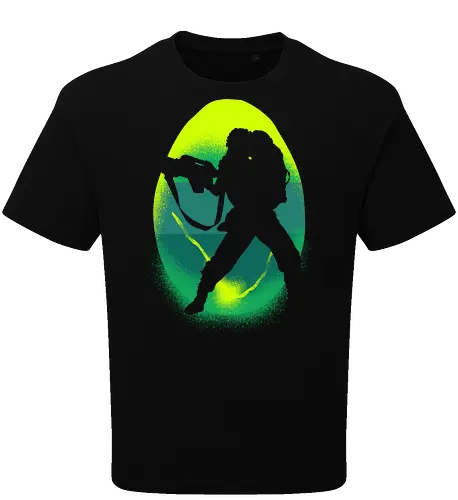 Silhouette of Courage in Alien Adversity