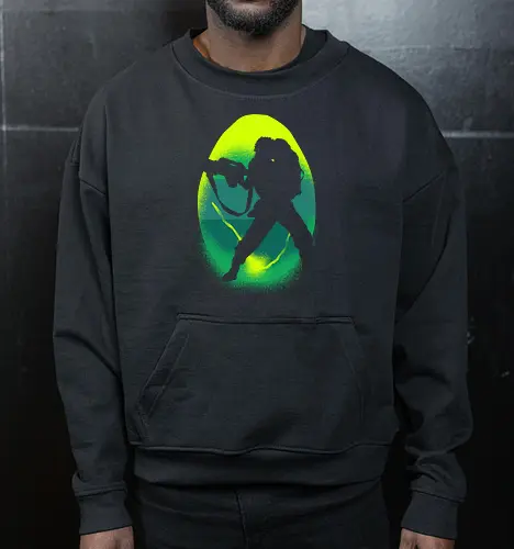 Silhouette of Courage in Alien Adversity