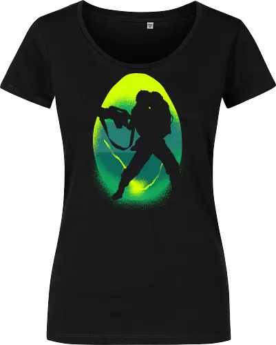Silhouette of Courage in Alien Adversity