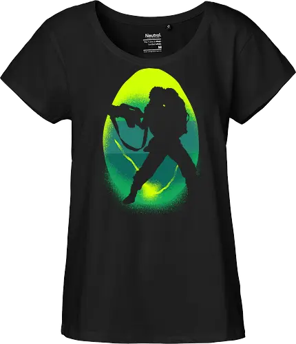 Silhouette of Courage in Alien Adversity