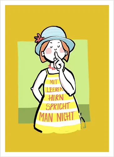 Mit leerem Hirn spricht man nicht