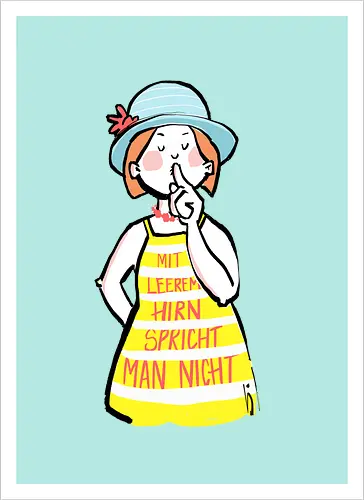 Mit leerem Hirn spricht man nicht