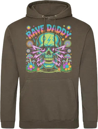 Rave Daddy" Psychedelic Skull