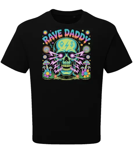 Rave Daddy" Psychedelic Skull