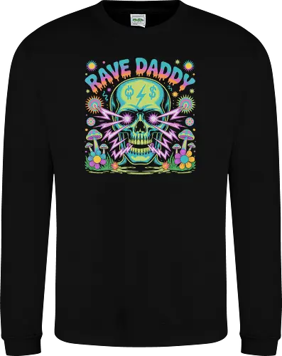 Rave Daddy" Psychedelic Skull