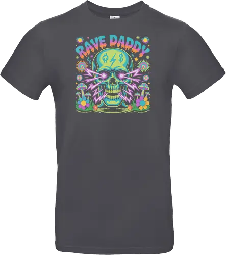 Rave Daddy" Psychedelic Skull