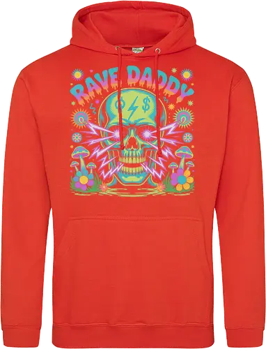 Rave Daddy" Psychedelic Skull