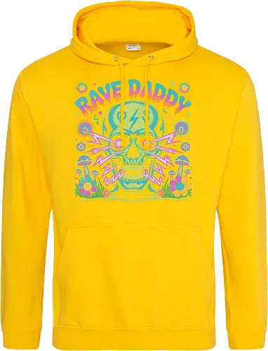 Rave Daddy" Psychedelic Skull