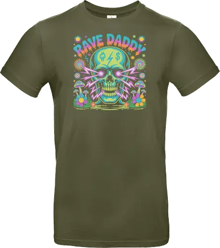 Rave Daddy" Psychedelic Skull