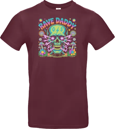 Rave Daddy" Psychedelic Skull