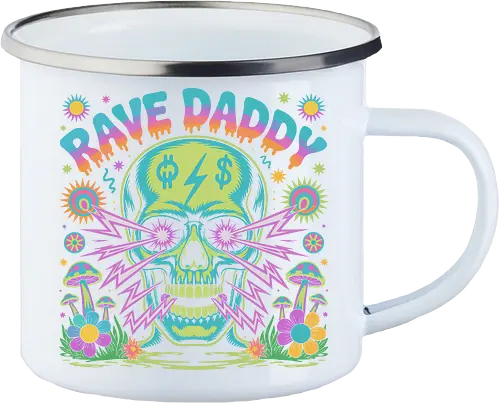 Rave Daddy" Psychedelic Skull