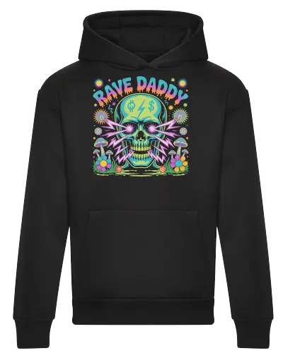 Rave Daddy" Psychedelic Skull