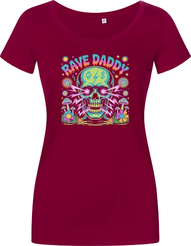 Rave Daddy" Psychedelic Skull