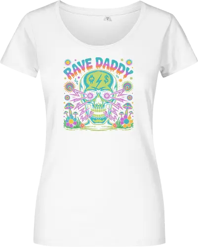 Rave Daddy" Psychedelic Skull