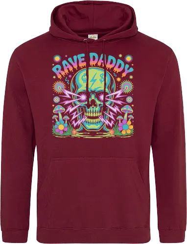 Rave Daddy" Psychedelic Skull