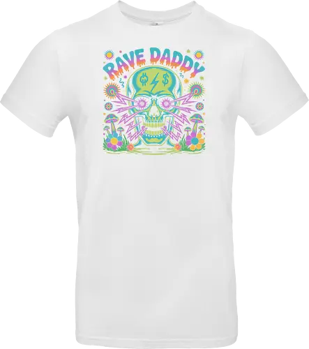 Rave Daddy" Psychedelic Skull