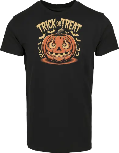 Trick or Treat" Flaming Jack-O'-Lantern Halloween Art