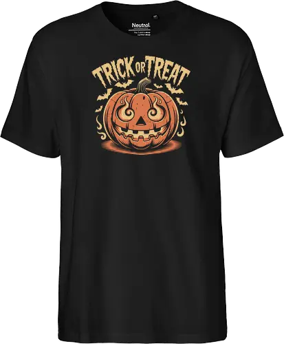 Trick or Treat" Flaming Jack-O'-Lantern Halloween Art