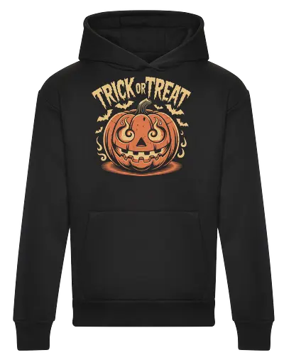 Trick or Treat" Flaming Jack-O'-Lantern Halloween Art