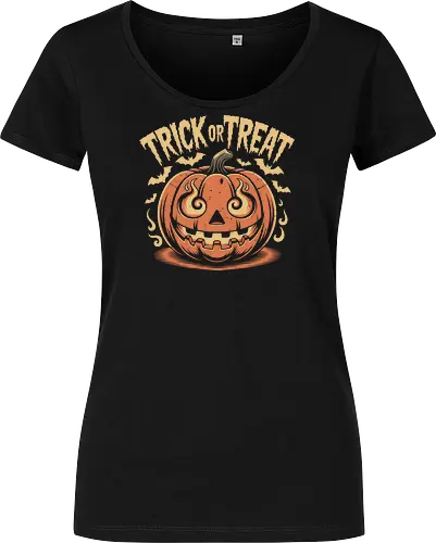 Trick or Treat" Flaming Jack-O'-Lantern Halloween Art