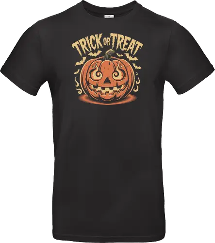 Trick or Treat" Flaming Jack-O'-Lantern Halloween Art