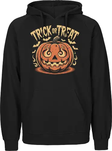 Trick or Treat" Flaming Jack-O'-Lantern Halloween Art