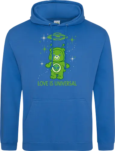 Love Is Universal" Alien Care Bear UFO Parody Art