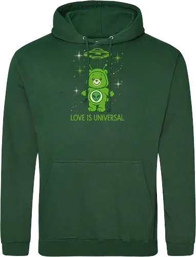 Love Is Universal" Alien Care Bear UFO Parody Art