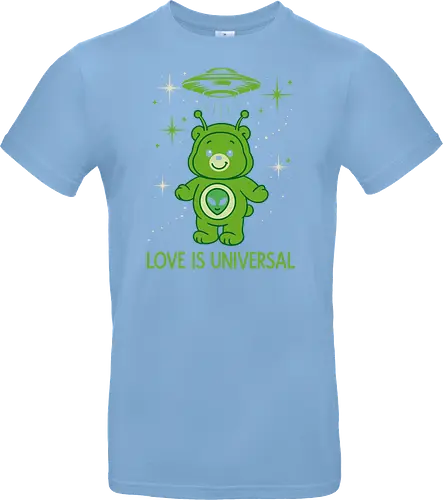 Love Is Universal" Alien Care Bear UFO Parody Art