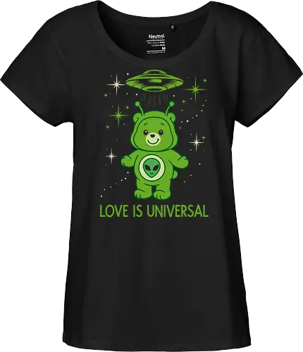 Love Is Universal" Alien Care Bear UFO Parody Art