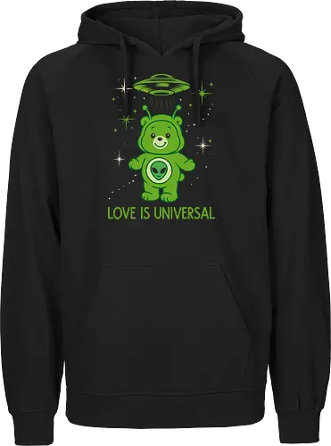 Love Is Universal" Alien Care Bear UFO Parody Art
