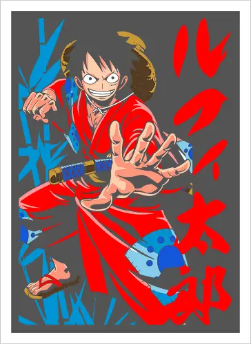 Monkey D. pirate Wano Arc Gear Fourth Pirate Art