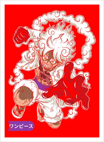 Monkey D. pirate Gear 5 Nika Form Pirate Art