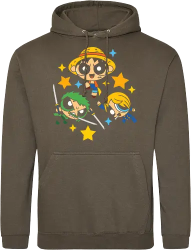 Cute Chibi Straw Hat Pirates Trio Pirate Art