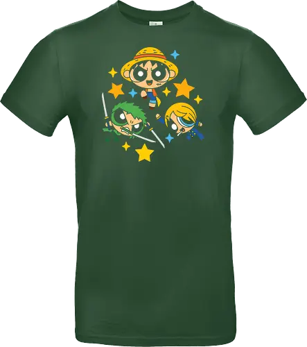 Cute Chibi Straw Hat Pirates Trio Pirate Art