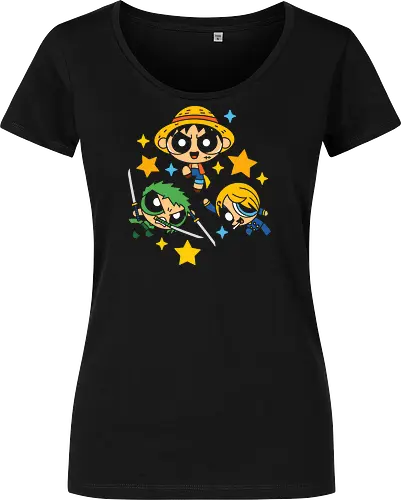 Cute Chibi Straw Hat Pirates Trio Pirate Art