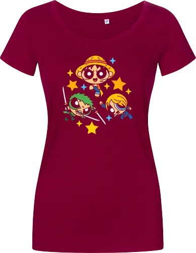 Cute Chibi Straw Hat Pirates Trio Pirate Art