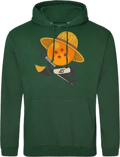 Anime Crossover Dragon Pirate Shinobi Mashup Art