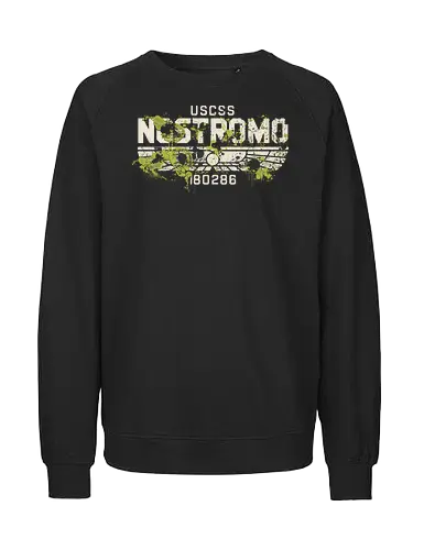Nostromo Acid - nostromo, alien, retro monitor, spaceship, scifi, 1979, weyland, xenomorph - Fairtrade Sweatshirt