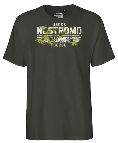 Nostromo Acid - nostromo, alien, retro monitor, spaceship, scifi, 1979, weyland, xenomorph - Fairtrade T-Shirt
