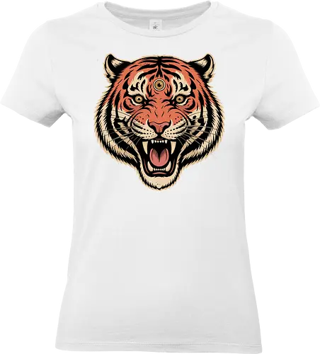 Third Eye Mystical Tiger Head Art Print