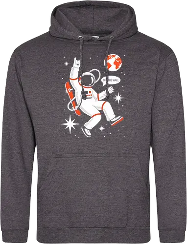 Skateboard Astronaut Space Humor Art