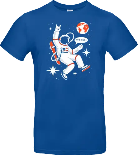 Skateboard Astronaut Space Humor Art