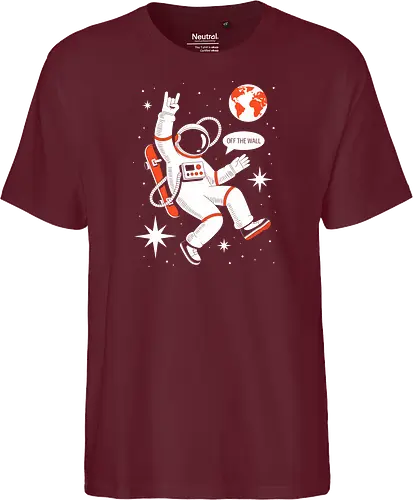 Skateboard Astronaut Space Humor Art