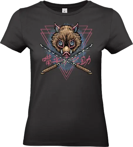 Raging Boar - Animated, animation, TV series, Japanese, demon, manga, slayer - Standard T-Shirt (Women)